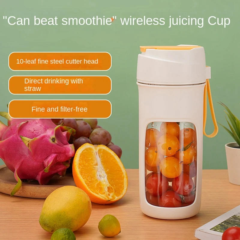 500ML Portable Blender Electric Juicers Fruit Mixers USB Rechargeable Smoothie Mini Blender Personal Juicer 10 Cutter Durable
500ML Portable Blender Electric Juicers Fruit Mixers USB Rechargeable Smoothie Mini Blender Personal Juicer 10 Cutter Durable