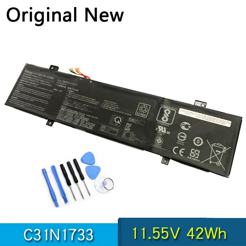 NEW Original C31N1733 Laptop Battery For ASUS TP412UA TP412UA-EC207T VivoBook Flip 14 TP412UA TP412UA-DB31T 11.55V 42Wh
NEW Original C31N1733 Laptop Battery For ASUS TP412UA TP412UA-EC207T VivoBook Flip 14 TP412UA TP412UA-DB31T 11.55V 42Wh