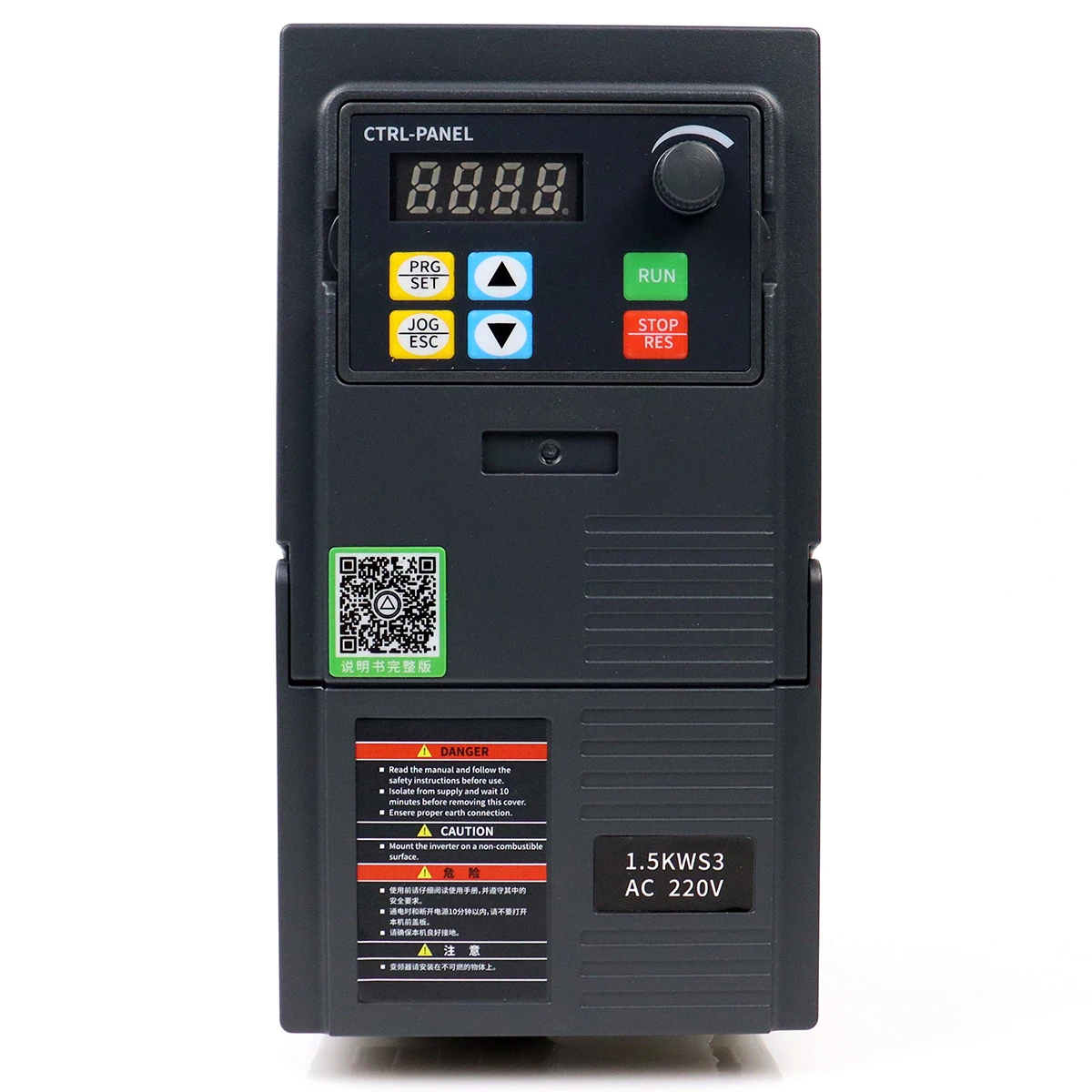 

Three Phase VFD 0.5/1/2/3/4/5.5/7.5HP Variable Frequency Drive 0.4/0.75/1.5/2.2/3.0/4/5.5KW Converter Inverter Speed Controller