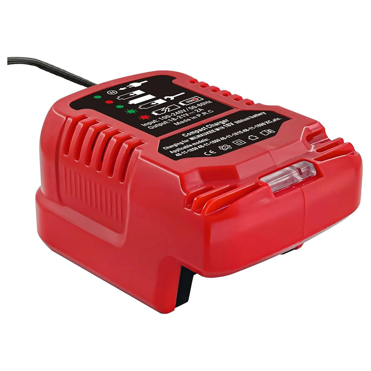 Сменное мини-зарядное устройство для аккумулятора Milwaukee M18 18 в, размер 1/4 для оригинального, для 48-11-1850 48-11-1840 48-11-1815 с вилкой Стандарта США
Сменное мини-зарядное устройство для аккумулятора Milwaukee M18 18 в, размер 1/4 для оригинального, для 48-11-1850 48-11-1840 48-11-1815 с вилкой Стандарта США