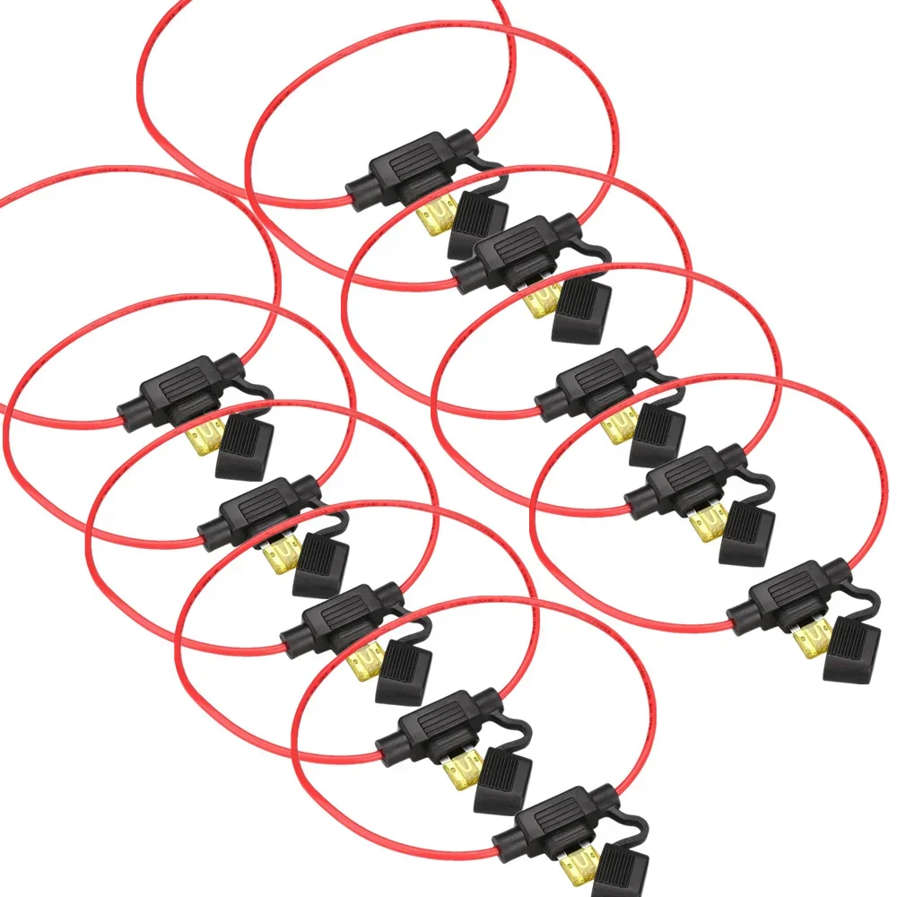 10Pcs/lot Waterproof Line Fuse Holder DC12V 30A Mini Car Power Socket Small Blade Type Auto Replacement Parts 18AWG
10Pcs/lot Waterproof Line Fuse Holder DC12V 30A Mini Car Power Socket Small Blade Type Auto Replacement Parts 18AWG