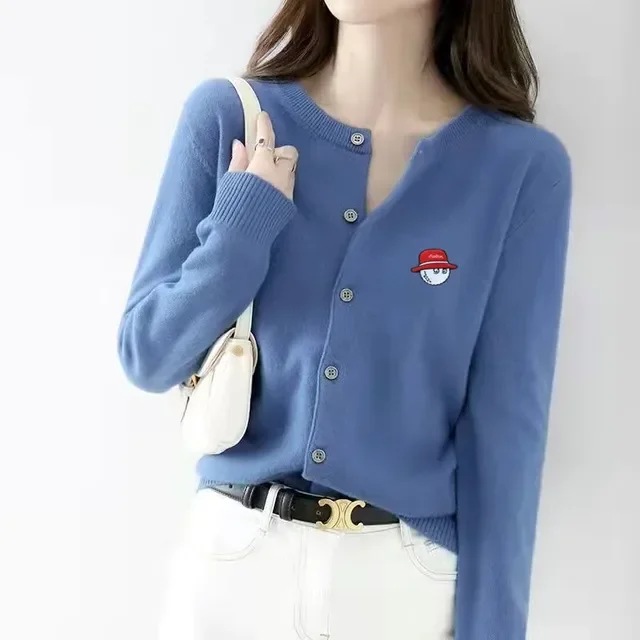 Golf Sweater Women's Golf Wear 2023 Autumn Winter New Women's Golf Clothing High Quality Wool Golf Knit Woolen Sweater Cardigan
Golf Sweater Women's Golf Wear 2023 Autumn Winter New Women's Golf Clothing High Quality Wool Golf Knit Woolen Sweater Cardigan