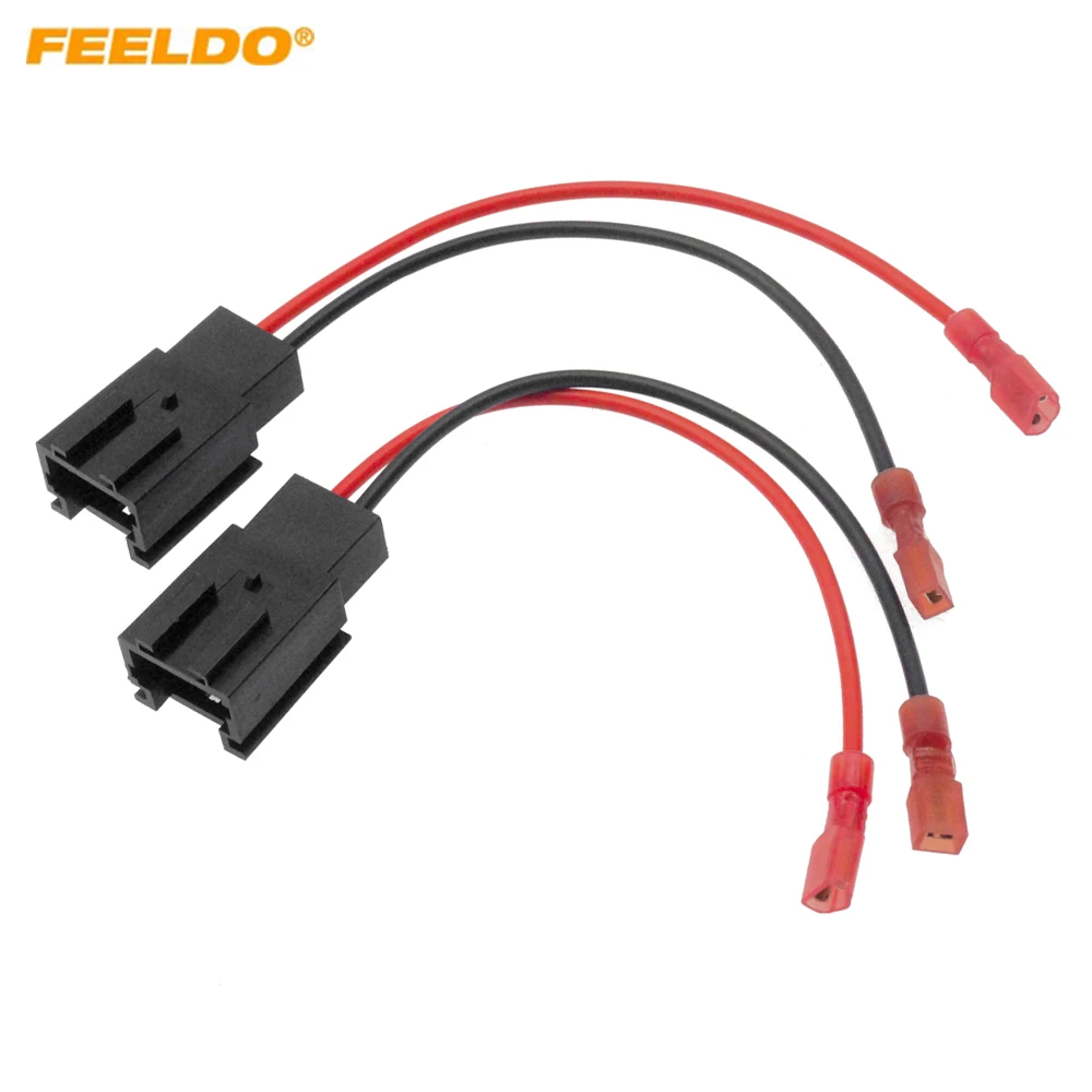 

FEELDO Car 2Pin Stereo Speaker Wire Harness Adaptors For Peugeot Auto Speaker Replacement Connection Wiring Plug Cables