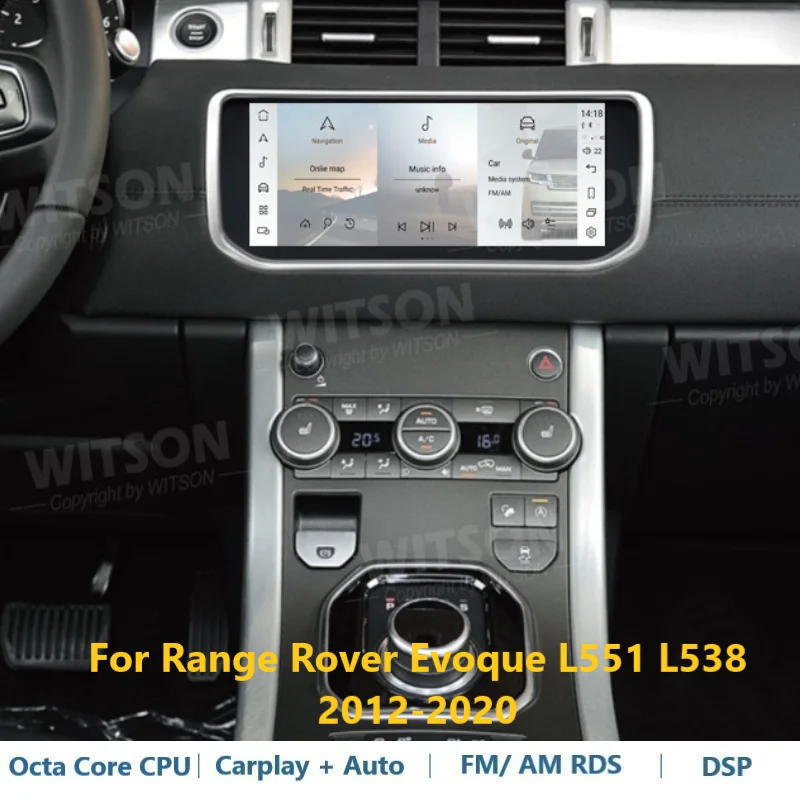 

WITSON Android Auto Stereo For Range Rover Evoque L551 L538 2012-2020 Harman Kardon Bosch Carplay Car Radio Navi GPS Multimedia