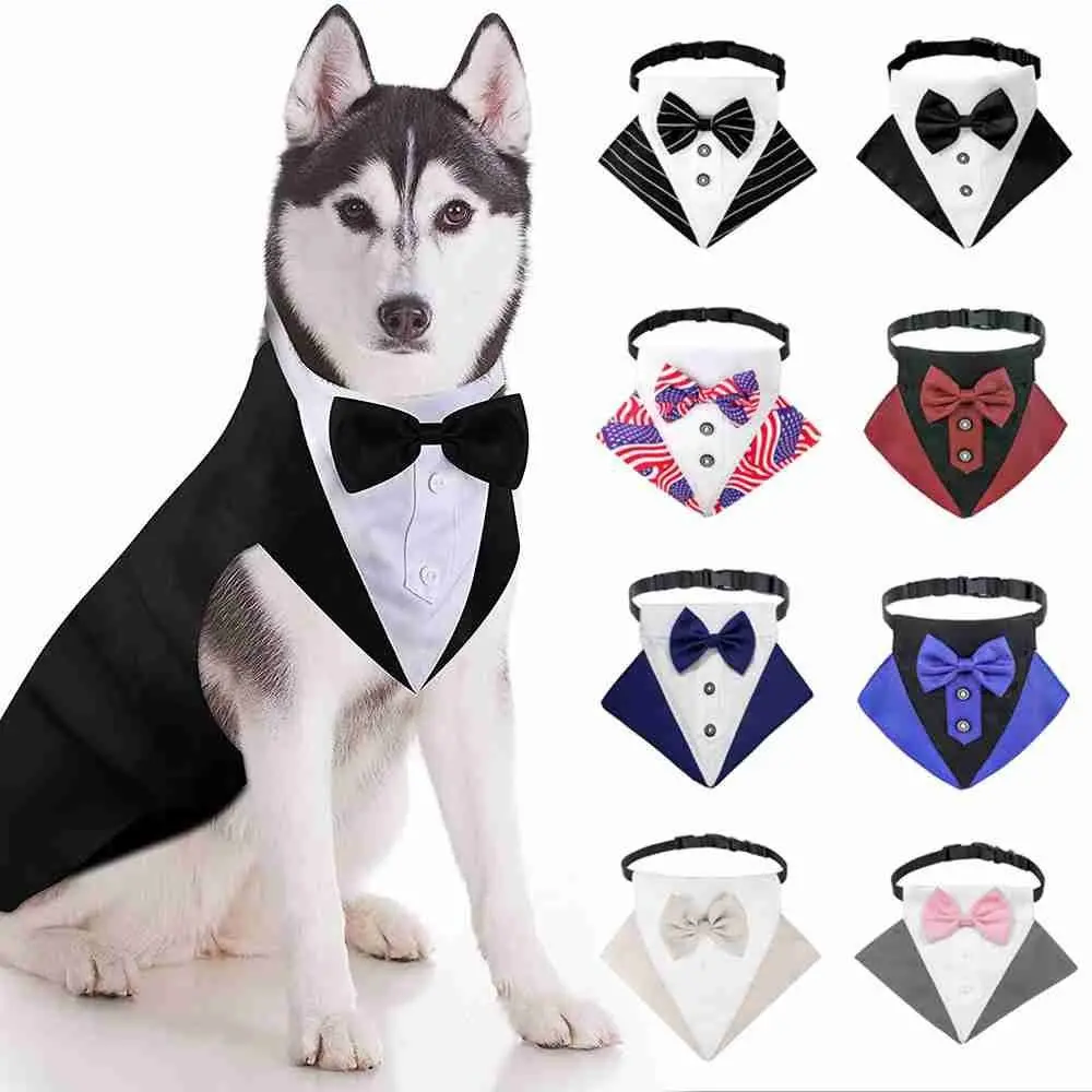 New Hot Sale Dog Tuxedo Bandana Collar Pet Bow Tie Scarf Adjustable Dog Neckerchief Bowtie Collar Black Costume for Puppy
New Hot Sale Dog Tuxedo Bandana Collar Pet Bow Tie Scarf Adjustable Dog Neckerchief Bowtie Collar Black Costume for Puppy