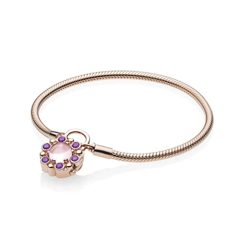 925 Sterling Silver Moments Heraldic Radiance Padlock Clasp Fashion Snake Chain Bracelet Fit Women Bead Charm Gift DIY Jewelry
925 Sterling Silver Moments Heraldic Radiance Padlock Clasp Fashion Snake Chain Bracelet Fit Women Bead Charm Gift DIY Jewelry