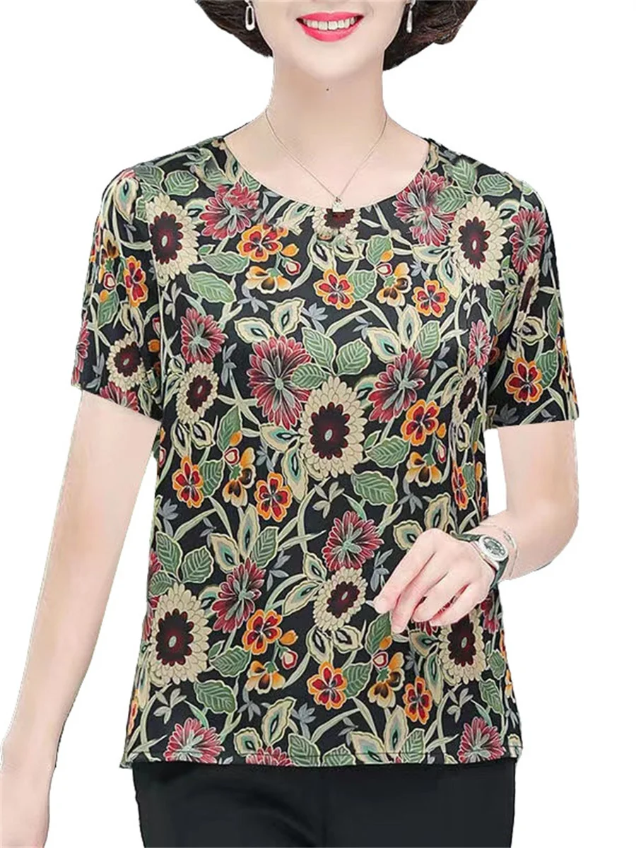 4XL Women Spring Summer Blouses Shirts Lady Fashion Casual Short Sleeve O-Neck Collar Retro Flower Printing Blusas Tops G2179
4XL Women Spring Summer Blouses Shirts Lady Fashion Casual Short Sleeve O-Neck Collar Retro Flower Printing Blusas Tops G2179