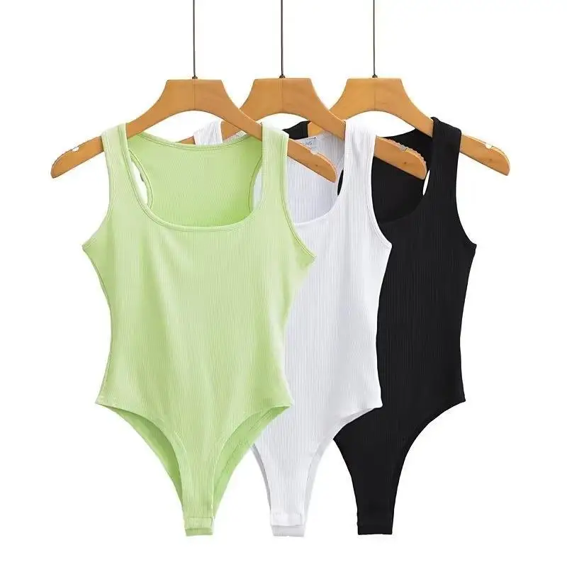 Casual Women Tank Sleeveless Narrow Shoulder Black White Green Skinny Bodysuit Top Jumpsuit Minimalist
Casual Women Tank Sleeveless Narrow Shoulder Black White Green Skinny Bodysuit Top Jumpsuit Minimalist