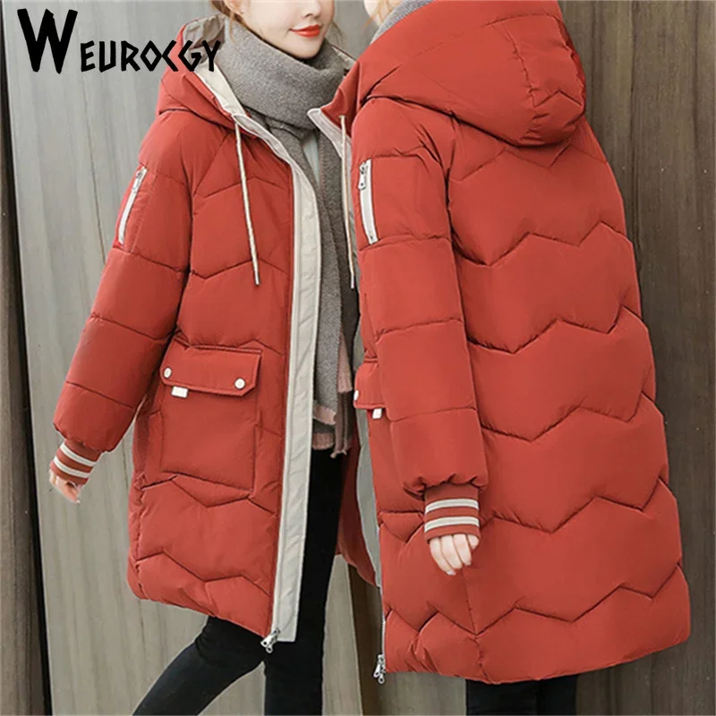 2023 Winter New Style Women Jacket Coats Medium Long Female Down Cotton Hooded Overcoat Thick Warm Jackets Windproof Casual Coat
2023 Winter New Style Women Jacket Coats Medium Long Female Down Cotton Hooded Overcoat Thick Warm Jackets Windproof Casual Coat