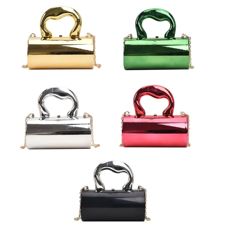 Glossy Acrylic Cylinder Shoulder Bag Crossbody Purse Handbag with Chain Strap Suitable for Vacations and Holidays
Glossy Acrylic Cylinder Shoulder Bag Crossbody Purse Handbag with Chain Strap Suitable for Vacations and Holidays