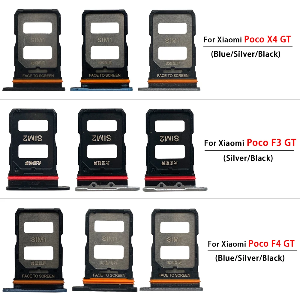 

For Xiaomi Poco F3 X3 X4 GT F4 5G SIM Card Slot SD Card Tray Holder Adapter