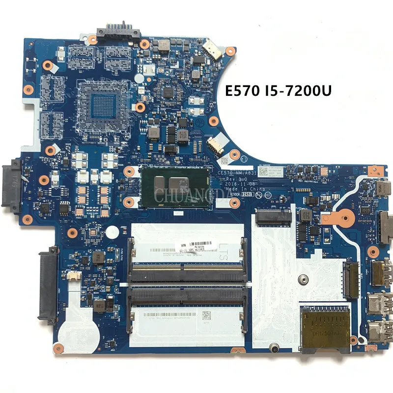 For Lenovo ThinkPad E570 01HW724 01E9391 01YR725 Integrated Laptop Motherboards CE570 NM-A831 Rev 3.0 CPUI5-7200U WIN TPM 
For Lenovo ThinkPad E570 01HW724 01E9391 01YR725 Integrated Laptop Motherboards CE570 NM-A831 Rev 3.0 CPUI5-7200U WIN TPM