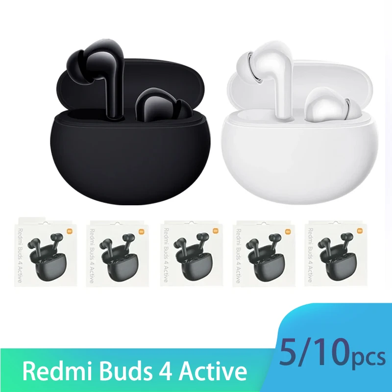 New 5/10 Pcs Xiaomi Redmi Buds 4 TWS Active Noise Cancelling Earphone Mic Wireless Gaming Headphone Waterproof Sport Headset
New 5/10 Pcs Xiaomi Redmi Buds 4 TWS Active Noise Cancelling Earphone Mic Wireless Gaming Headphone Waterproof Sport Headset
