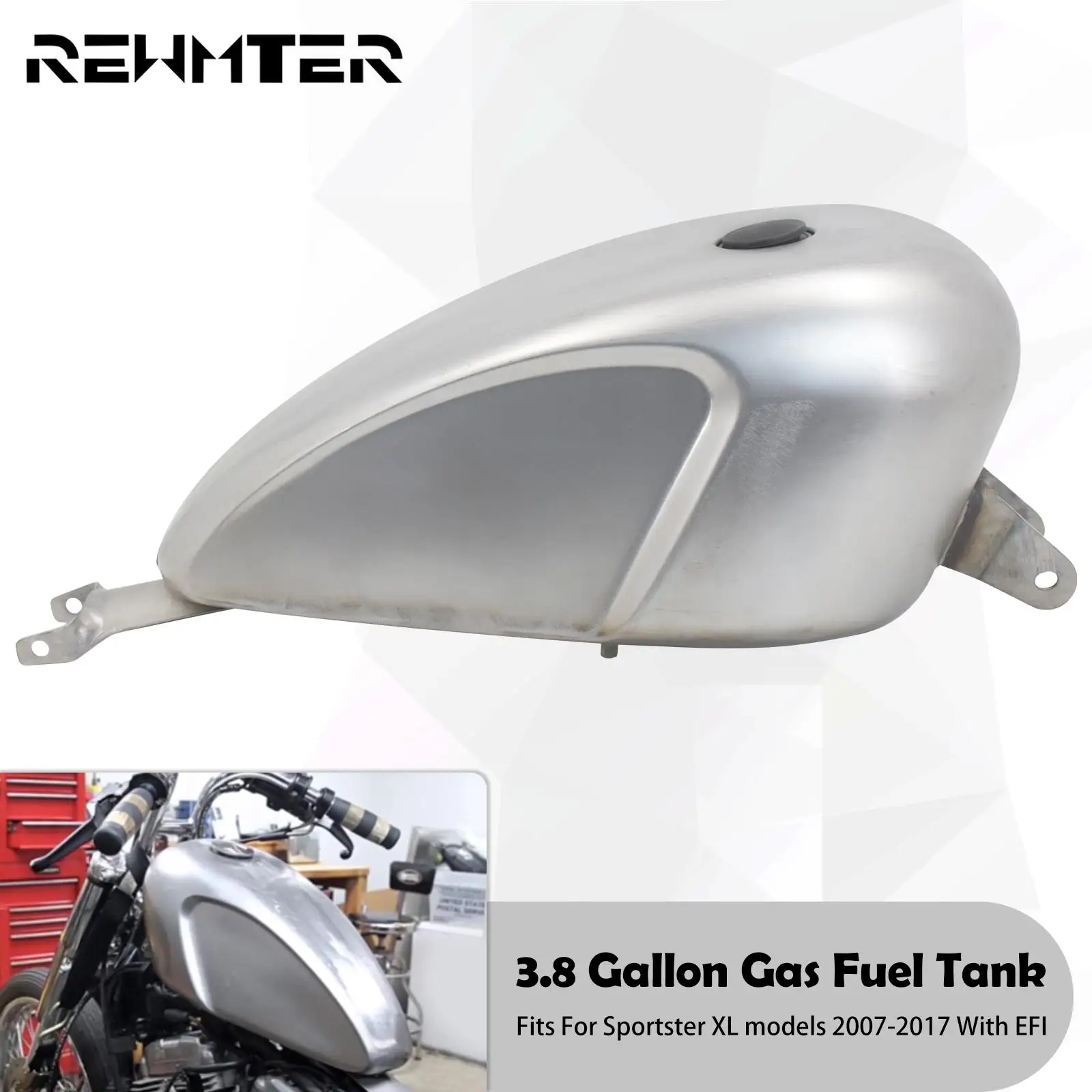 Motorcycle Oil Fuel Tank 14.4L 3.8 Gallon Gas Fuel Tank Injection For Harley Sportster XL 72 48 883 1200 Forty Eight Iron 07-17
Motorcycle Oil Fuel Tank 14.4L 3.8 Gallon Gas Fuel Tank Injection For Harley Sportster XL 72 48 883 1200 Forty Eight Iron 07-17
