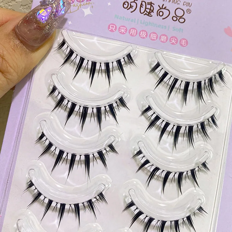 Cosplay&ware 1 5 Pairs Handmade Soft Wispy Curling False Eyelashes Natural Fairy Daily Volume Cosplay Makeup Extension Tools 17 Cosplay&ware 1 5 Pairs Handmade Soft Wispy Curling False Eyelashes Natural Fairy Daily Volume Cosplay Makeup Extension Tools -Zentai shop online S4fe53c072b3146e49f0b7cdc666e8bb7k.jpg