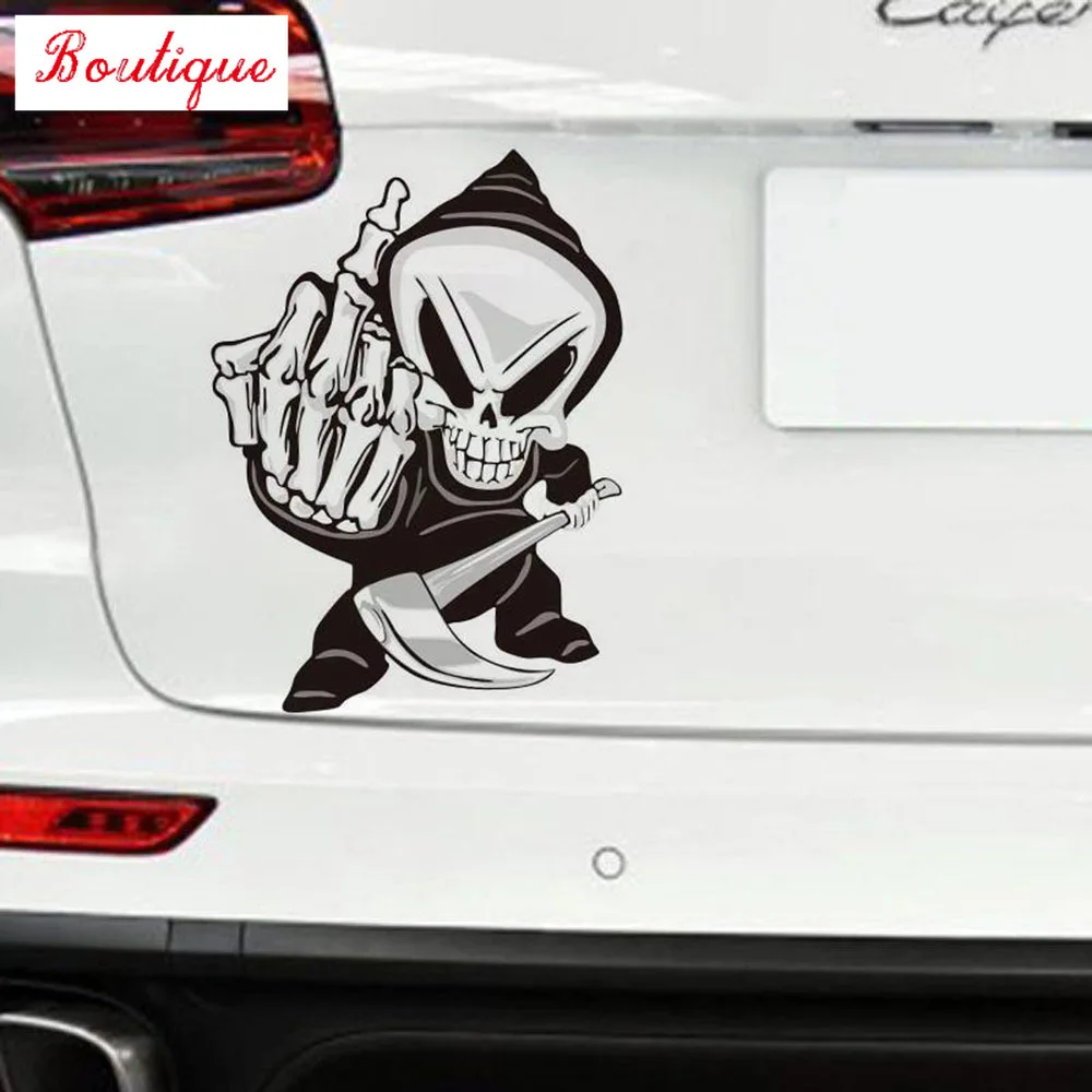 Car stickers new skeleton vertical middle finger tease decorative window bumper stickers car refrigerator accessories PVC
Car stickers new skeleton vertical middle finger tease decorative window bumper stickers car refrigerator accessories PVC