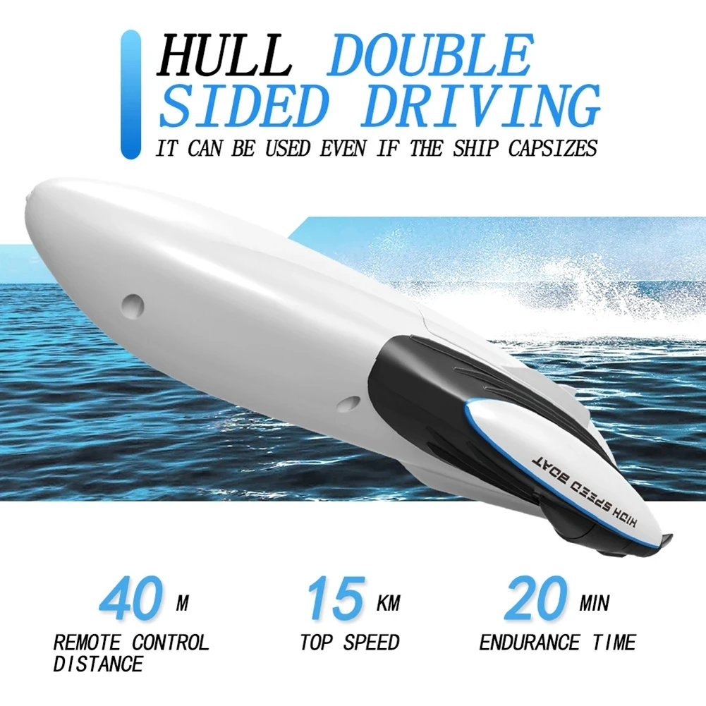 1/47 2.4GHz RC Racing Boat High Speed Double-sided Yacht Waterproof Electric Speedboat
1/47 2.4GHz RC Racing Boat High Speed Double-sided Yacht Waterproof Electric Speedboat