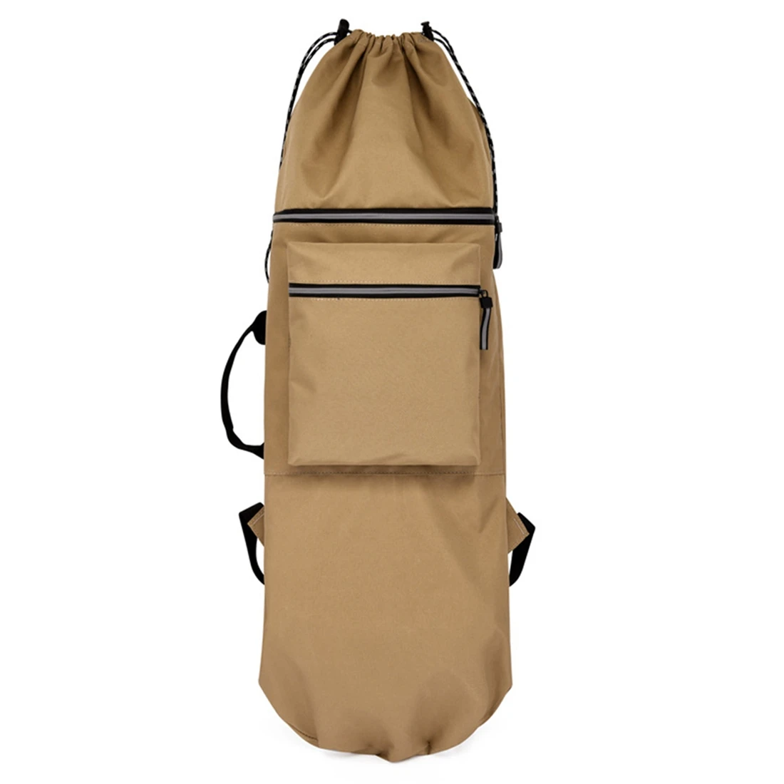 

Double Rocker Skateboard Backpack Land Surfboard Bag Longboard Bag Skateboard Carry Bag Accessories,Khaki S