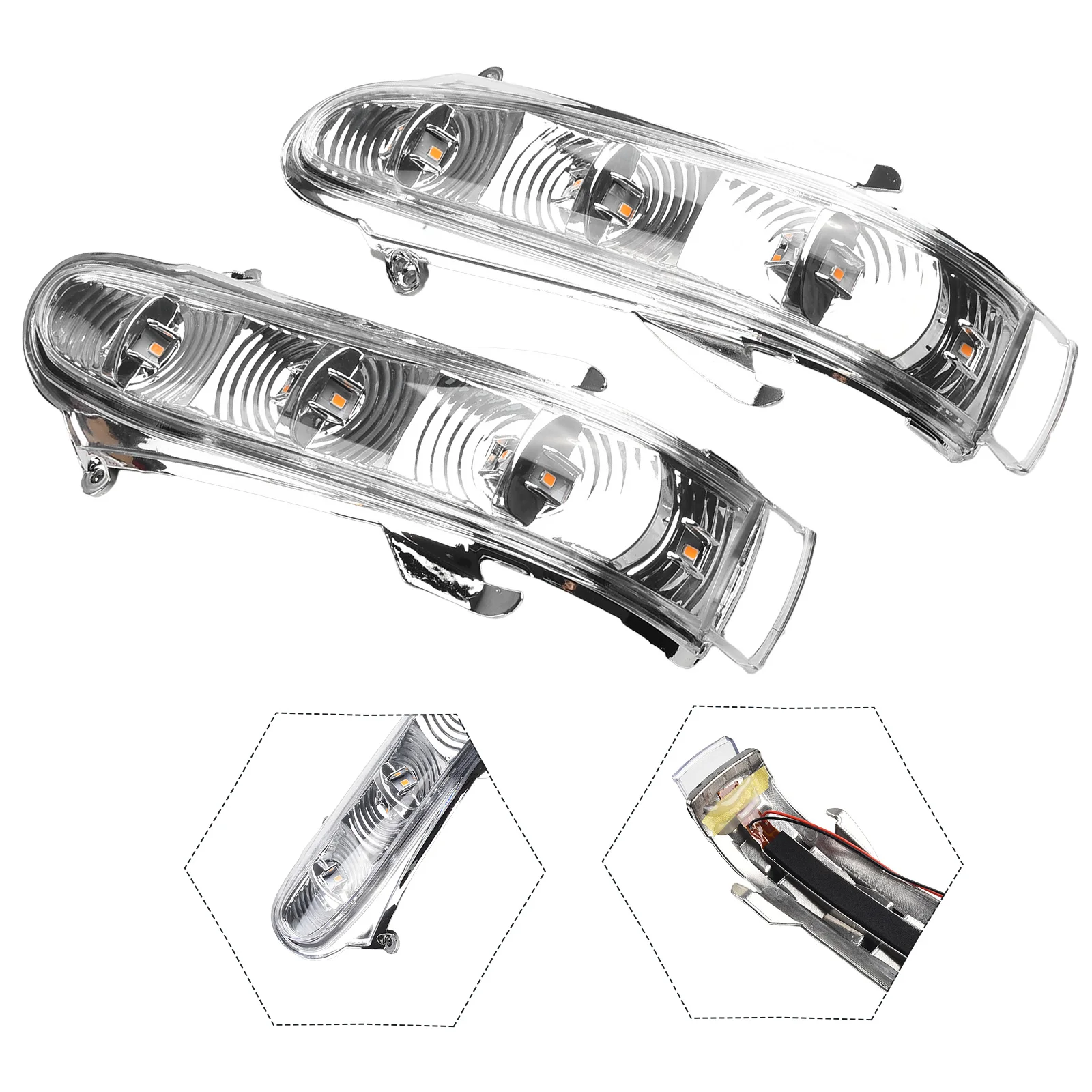Signals Turn Lights 1999-2002 A2208100376 A2208100476 ABS Plastic Front Left Right White For Mercedes-Benz S-Class
Signals Turn Lights 1999-2002 A2208100376 A2208100476 ABS Plastic Front Left Right White For Mercedes-Benz S-Class