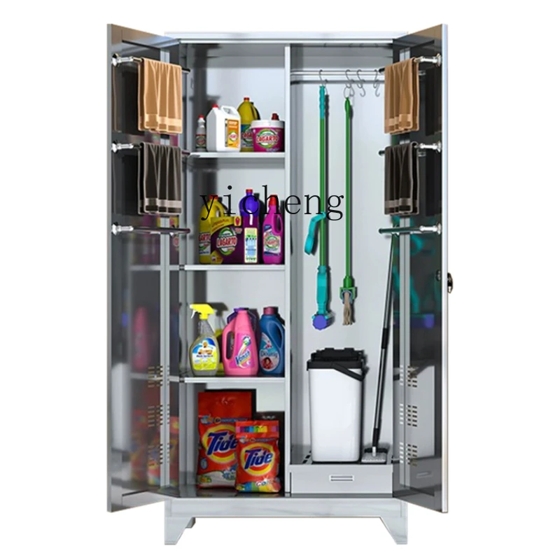 Tqh Stainless Steel Cleaning Cabinet Balcony Outdoor Storage Cleaning Cabinet Sanitary Tools Storage Cabinet
Tqh Stainless Steel Cleaning Cabinet Balcony Outdoor Storage Cleaning Cabinet Sanitary Tools Storage Cabinet
