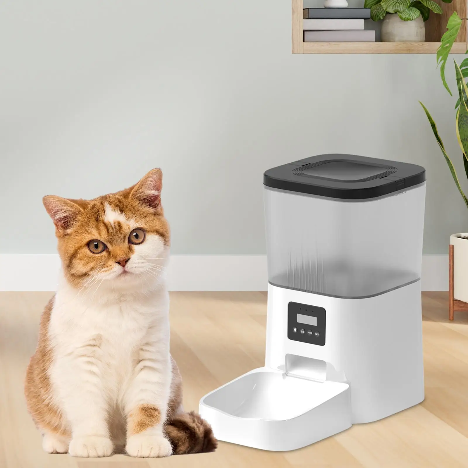 

4L App Control 10S Voice Record Smart Automatic Cat Feeder for Cats and Dogs