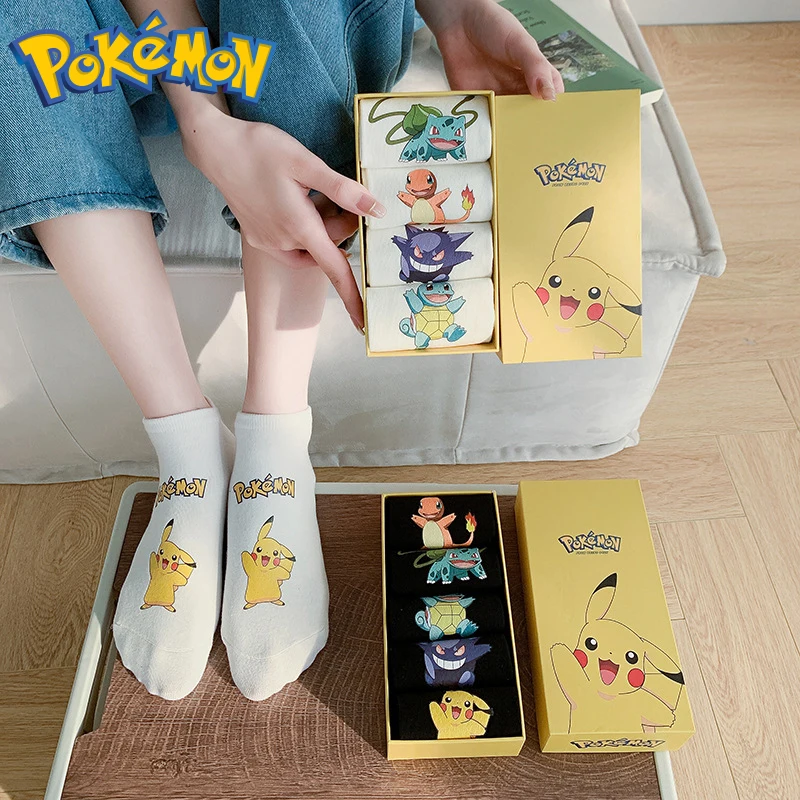 Kawaii Pokemon Cartoon Pikachu Figure Cotton Socks Pokemon Charmander Gengar Anime Cosplay Men Women Short Tube Cotton Sock Gift
Kawaii Pokemon Cartoon Pikachu Figure Cotton Socks Pokemon Charmander Gengar Anime Cosplay Men Women Short Tube Cotton Sock Gift