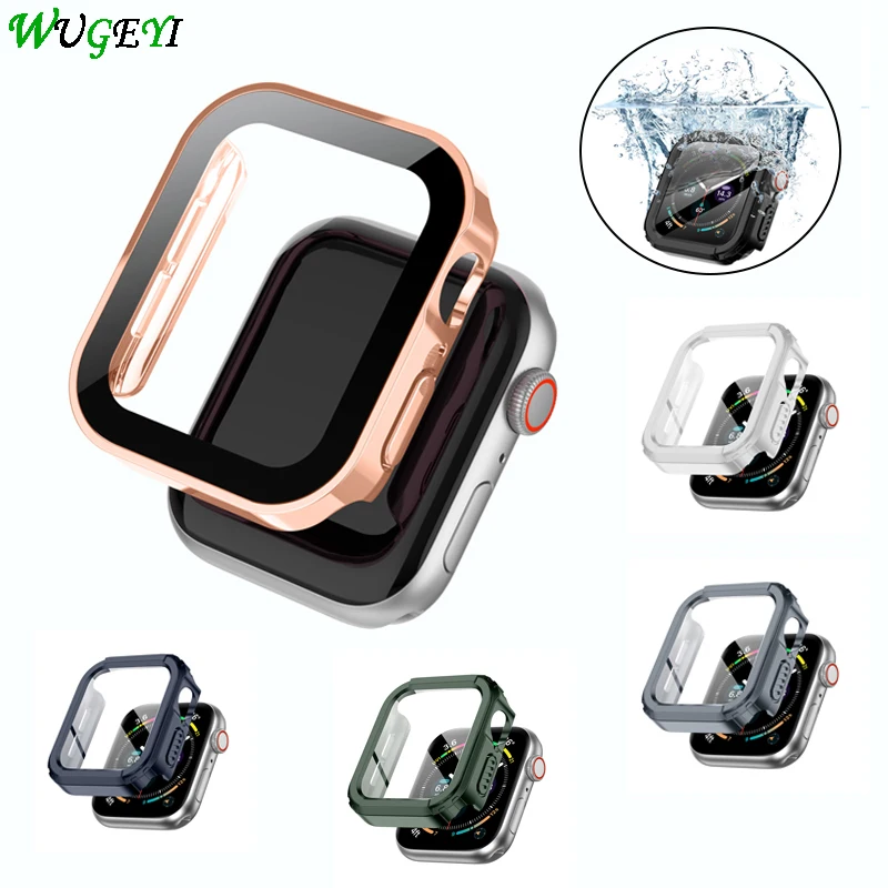 Водонепроницаемый чехол для Apple Watch 7/6/5/4/3/2/1/SE часов с прямым краем
