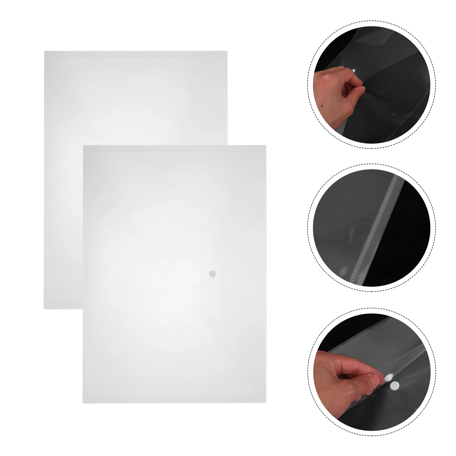 10 Pcs Transparent File Bag Organizer Bags Office Supplies Button Design Document Holder Pocket Storage
10 Pcs Transparent File Bag Organizer Bags Office Supplies Button Design Document Holder Pocket Storage