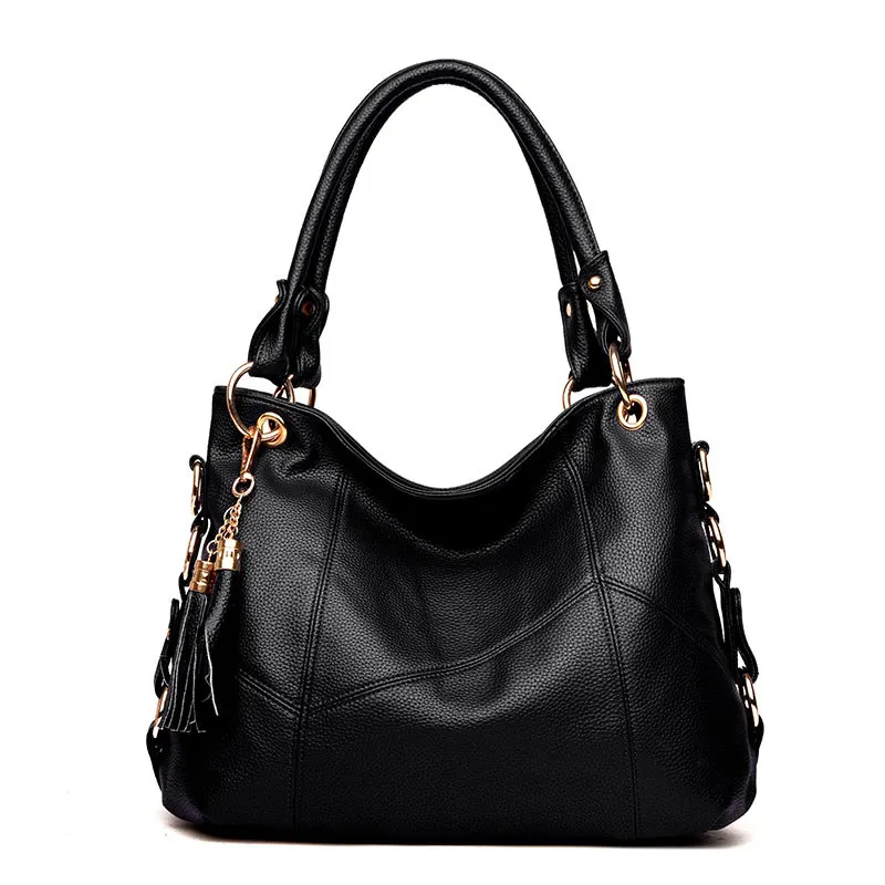 

Quality Women's Leather Top Handle Bags Bolsa Feminina Luxury Designer Handbags For Woman Female Shoulder Sac Tote Shopper Bag