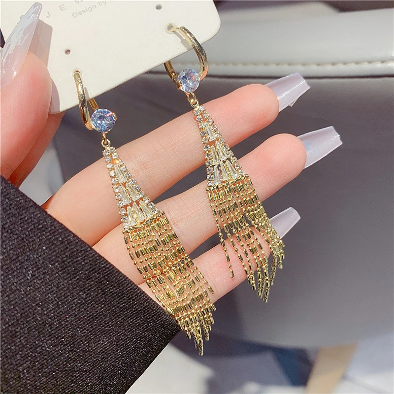 Luxury Zircon Long Tassel Golden Earrings for Women Exquisite Flower Leaf Water Drop Earring Wedding Party Valentine's Day Gifts 16 Mallzona S4ff6faaa0d664f0ab344bb55df844a82n Luxury Zircon Long Tassel Golden Earrings for Women Exquisite Flower Leaf Water Drop Earring Wedding Party Valentine's Day Gifts Mallzona