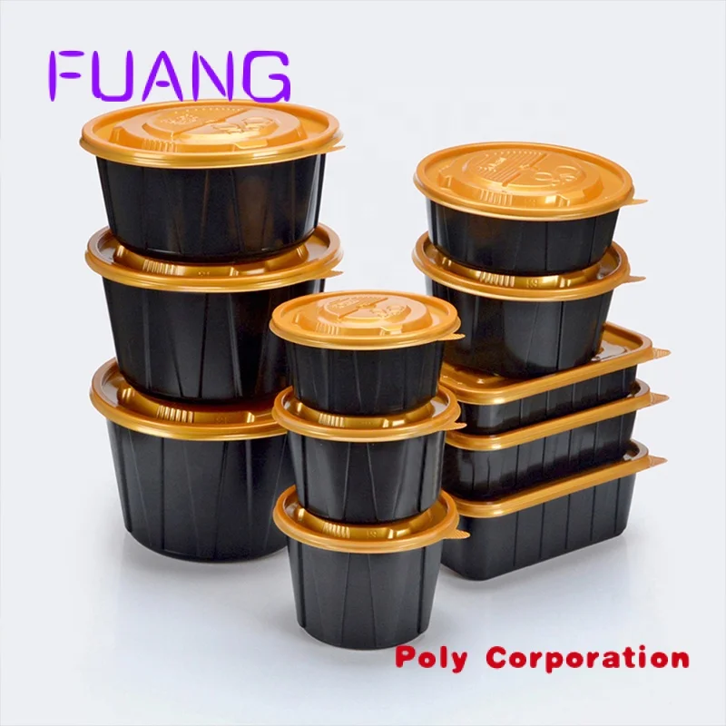 Custom PP Plastic takeaway bowl cup wholesale disposable black round lunch box food packaging containers
Custom PP Plastic takeaway bowl cup wholesale disposable black round lunch box food packaging containers