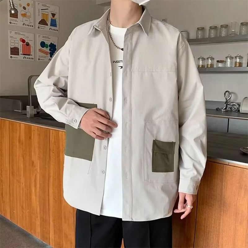 Men Long Sleeve Shirts 2023 Spring Summer Turn-down Collar Tops Solid Color Loose Male Vintage Streetwear Fashion Casual Shirts
Men Long Sleeve Shirts 2023 Spring Summer Turn-down Collar Tops Solid Color Loose Male Vintage Streetwear Fashion Casual Shirts