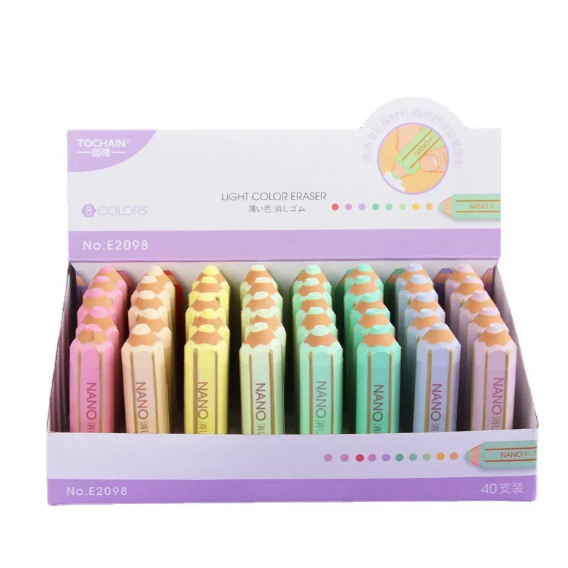 Kawaii Pencil Shape Erasers Cute Macaron Rubber Erasers Korean Stationery Cute Painting Writing Tools School Office Supplies
Kawaii Pencil Shape Erasers Cute Macaron Rubber Erasers Korean Stationery Cute Painting Writing Tools School Office Supplies