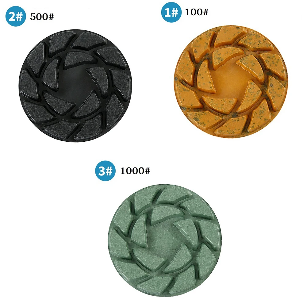 4 Inch 100mm Dry/wet Diamond 3 Step Polishing Pads For Granite Polishing Tool Electric Tool Grinding Tool Accessories
4 Inch 100mm Dry/wet Diamond 3 Step Polishing Pads For Granite Polishing Tool Electric Tool Grinding Tool Accessories
