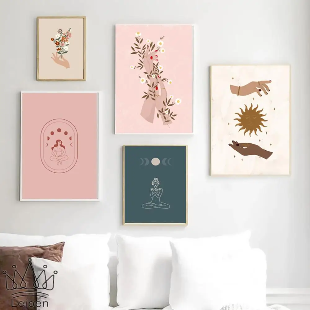 Abstract Line Flower Hand Wall Art Poster Nordic Yoga Meditate Canvas Painting Modern Wall Art Pictures for Living Room Decor
Abstract Line Flower Hand Wall Art Poster Nordic Yoga Meditate Canvas Painting Modern Wall Art Pictures for Living Room Decor