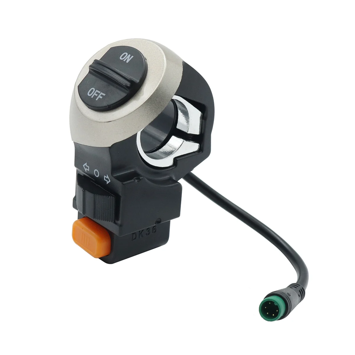 3-in-1 E-Bike Switch Electric Scooter Front Lamp Signal Horn Turn Light On/Off Button Light Switch for Electric Bicycle
3-in-1 E-Bike Switch Electric Scooter Front Lamp Signal Horn Turn Light On/Off Button Light Switch for Electric Bicycle