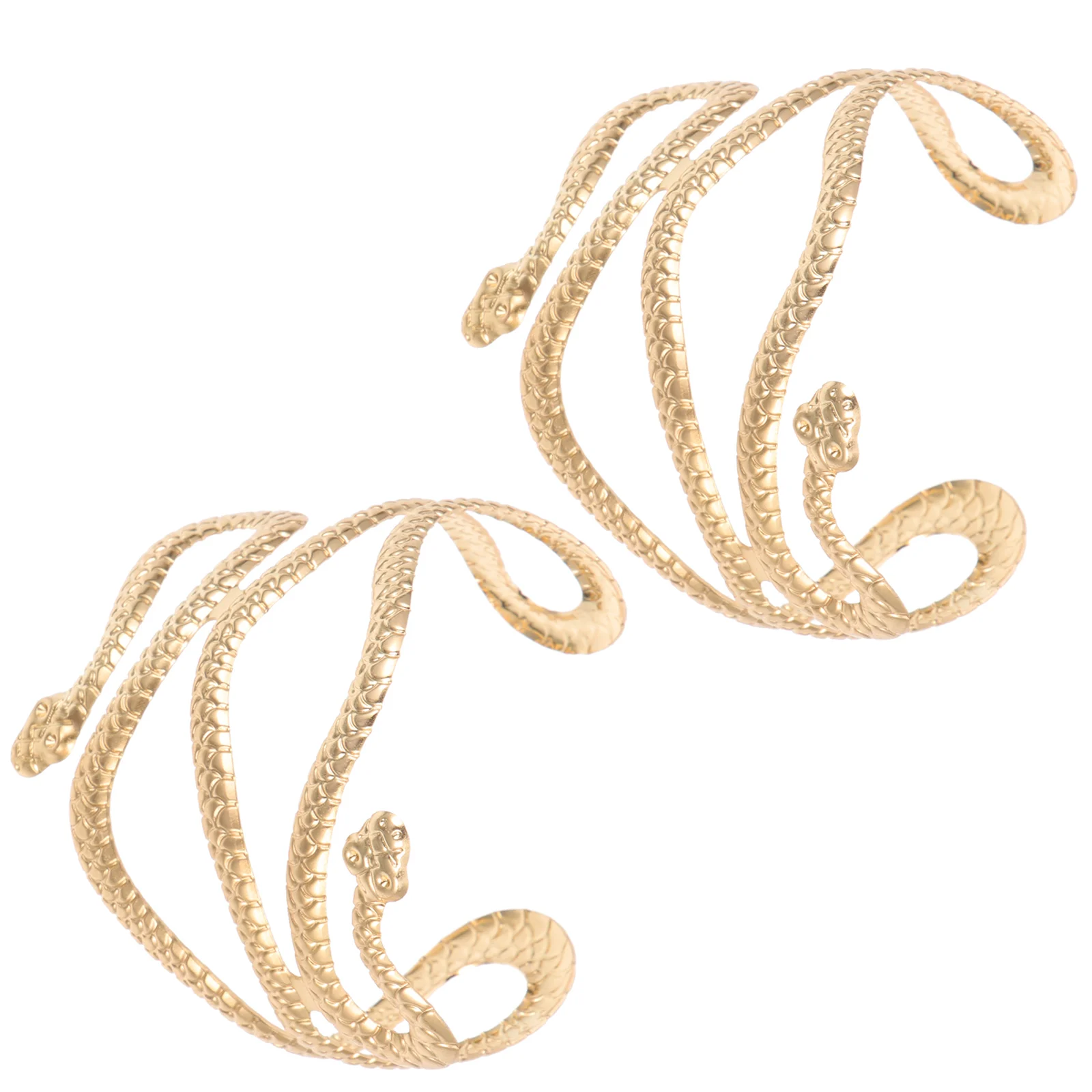 2 Pcs Snake Armband Bracelets Upper Cuff Jewelry European American Alloy Bangle 
2 Pcs Snake Armband Bracelets Upper Cuff Jewelry European American Alloy Bangle