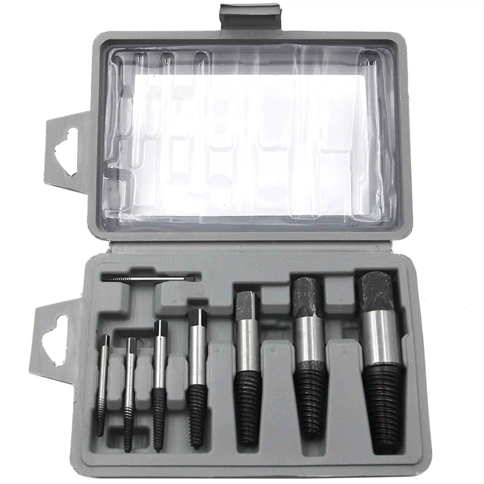 8pcs/Set Screw Extractors Metal Drill Bit Damaged Screws Remover Extractor Woodworking Tools Broken Bolt Water Pipe Extractor
8pcs/Set Screw Extractors Metal Drill Bit Damaged Screws Remover Extractor Woodworking Tools Broken Bolt Water Pipe Extractor