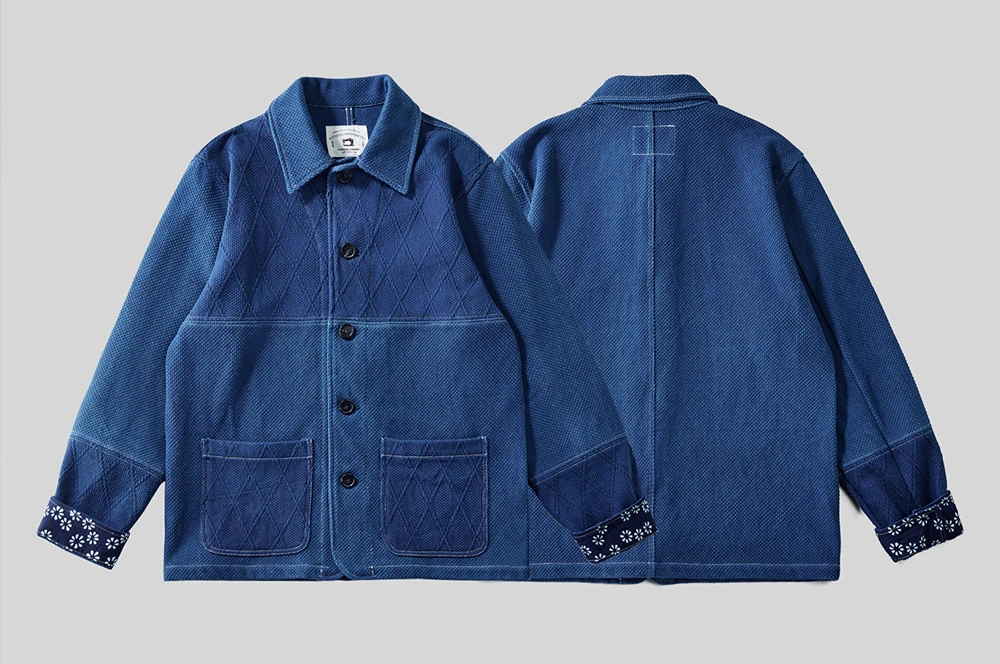 Vintage Indigo Jacket Men French Workwear Cargo Tooling Jacket Autumn Winter Blue Dyed Kendo Fabric Multi-pocket Cardigan Coat 3 Mallzona S4ffe4e1a7e6c4b6088c36665bf1b3d11e Vintage Indigo Jacket Men French Workwear Cargo Tooling Jacket Autumn Winter Blue Dyed Kendo Fabric Multi-pocket Cardigan Coat Mallzona