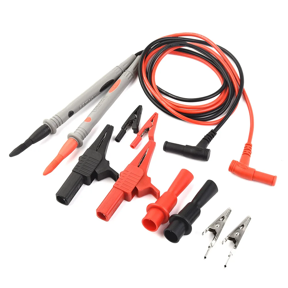 2* Test Leads + 2*Mini Alligator Clips + 2*Safety Alligator Clips + 2* Large Alligator Clamps Nickel Plated Brass Clip Hand Tool
2* Test Leads + 2*Mini Alligator Clips + 2*Safety Alligator Clips + 2* Large Alligator Clamps Nickel Plated Brass Clip Hand Tool