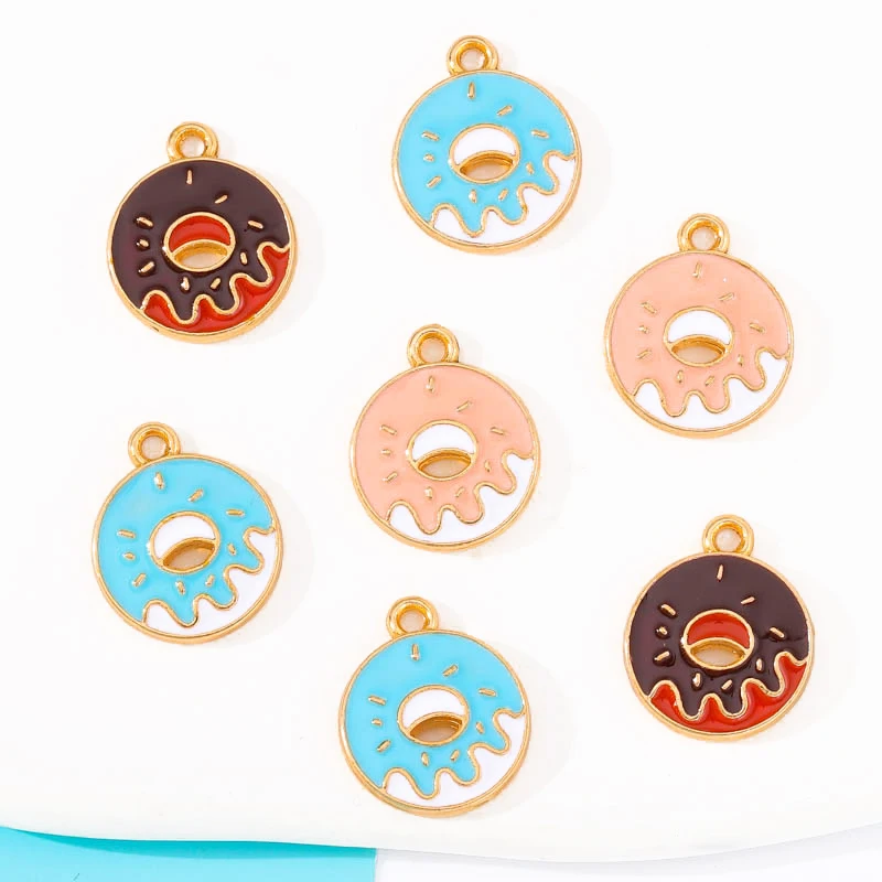 20pcs Round 14*17mm Enamel Alloy Donut Pendant DIY Necklace Bracelet Earring Ornament Charm Jewelry Making Accessories Materials
20pcs Round 14*17mm Enamel Alloy Donut Pendant DIY Necklace Bracelet Earring Ornament Charm Jewelry Making Accessories Materials