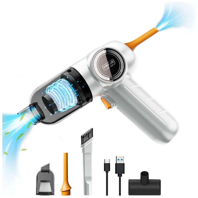 1Set Cordless Car Vacuum Cleaner 3 In 1 Portable Vacuum Cleaner White For Car Home 
1Set Cordless Car Vacuum Cleaner 3 In 1 Portable Vacuum Cleaner White For Car Home