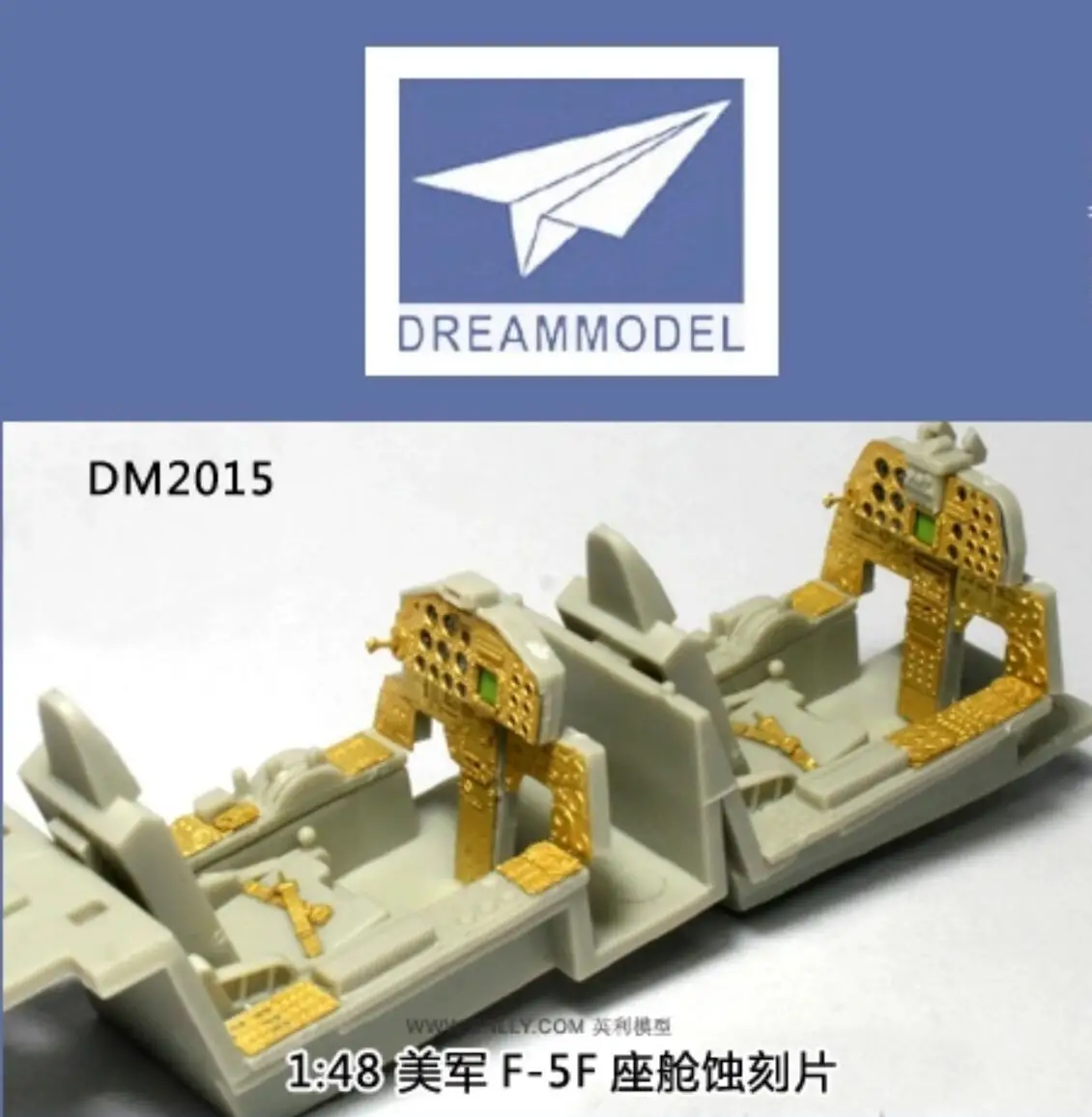 

Dream Model DM2015 1/48 US F-5F Tiger II Cockpit Photo Etched Set For AFV Club AR48106