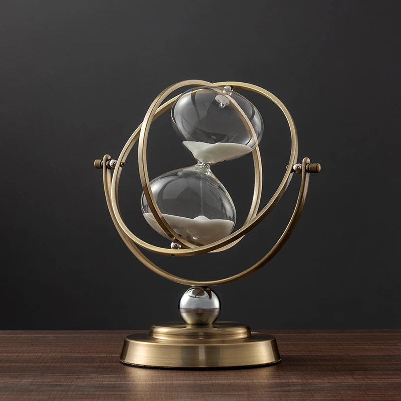 15/30/60 Minute Vintage Hourglass Rotating Metal Sandglass Sand Clock Timer Sand Watch Office Home Decorations
15/30/60 Minute Vintage Hourglass Rotating Metal Sandglass Sand Clock Timer Sand Watch Office Home Decorations