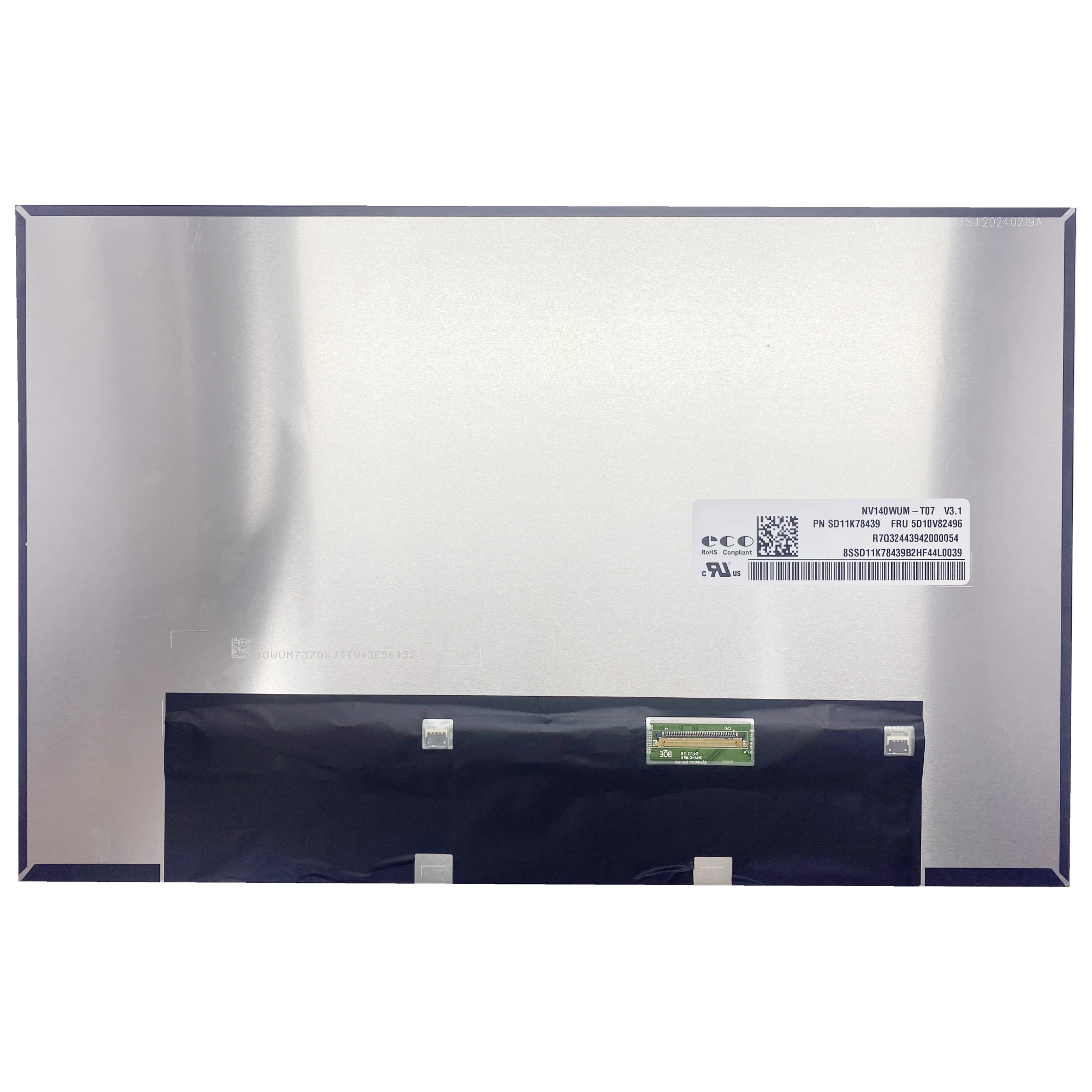 NV140WUM-T07 V3.1, 14,0 дюймовый ноутбук, ЖК-экран, панель дисплея, матрица, замена 1920 × 1200
NV140WUM-T07 V3.1, 14,0 дюймовый ноутбук, ЖК-экран, панель дисплея, матрица, замена 1920 × 1200