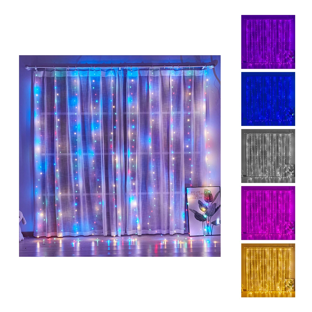 300 LEDs Christmas Window Curtain Lights 8 Modes Waterproof Adjustable Fairy Lights For Backyard Garden Patio Home Decor
300 LEDs Christmas Window Curtain Lights 8 Modes Waterproof Adjustable Fairy Lights For Backyard Garden Patio Home Decor