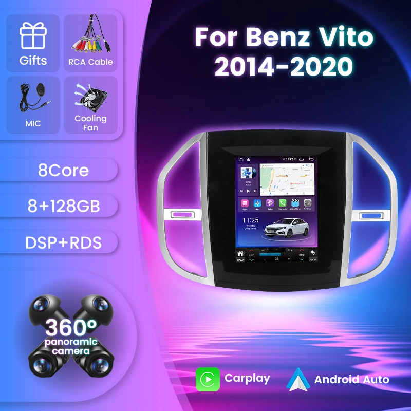 9.7-Inch Car Radio 8GB+128GB For Mercedes-Benz Vito 3 W447 Android Navigation GPS Multimedia Video Player Wireless Carplay AUTO
9.7-Inch Car Radio 8GB+128GB For Mercedes-Benz Vito 3 W447 Android Navigation GPS Multimedia Video Player Wireless Carplay AUTO