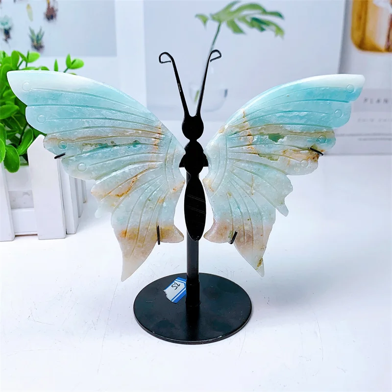 Natural Amazonite Hand-Carved Butterfly Wings Quartz Crystal Energy Mineral Specimen Reiki Healing Gift 1Pair
Natural Amazonite Hand-Carved Butterfly Wings Quartz Crystal Energy Mineral Specimen Reiki Healing Gift 1Pair