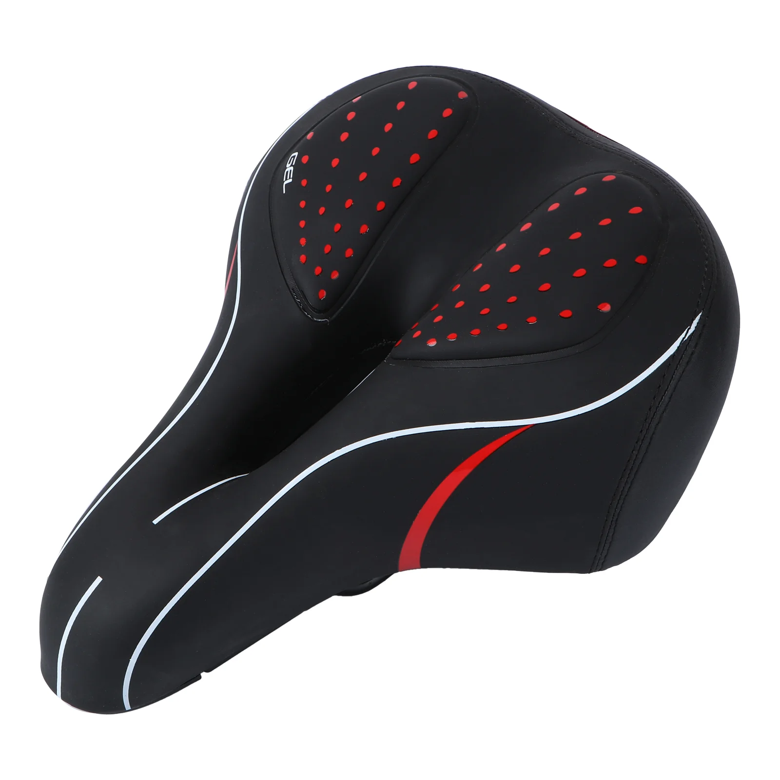 Silicone Thickened Bike Saddle Mountain Bike Seat Cushion Breathable Riding Seat Cushion for Bike Sports Outdoor (Red and Black)
Silicone Thickened Bike Saddle Mountain Bike Seat Cushion Breathable Riding Seat Cushion for Bike Sports Outdoor (Red and Black)
