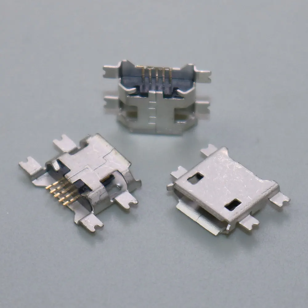 

100PCSMini Micro USB Connector Jack Socket Female For Blackberry/Lenovo/OPPO/ZTE V880 U880 N880S N760 for Huawei C8650 Y220 5pin